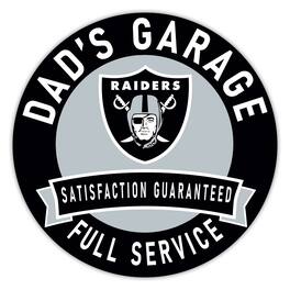Fan Creations - Las Vegas Raiders 16" Dad's Garage Wood Sign - Multicolor
