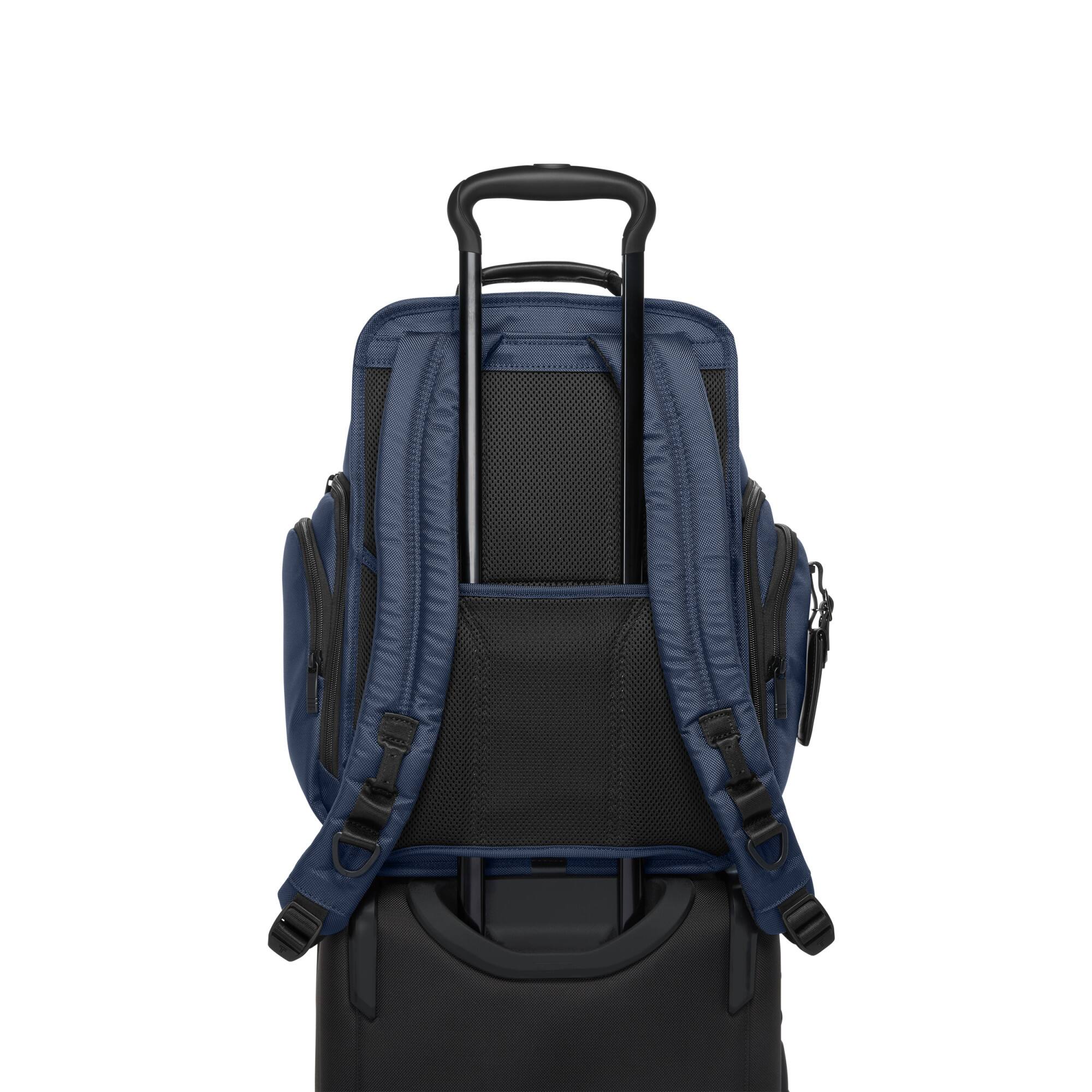 Left. TUMI - Alpha Brief Pack Backpack - Navy.
