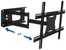 Front. Mount-It! - Full Motion Articulating TV Wall Mount for 32–70" – 24" Extension, Corner-Friendly, Heavy Duty, VESA Compatible - Black.