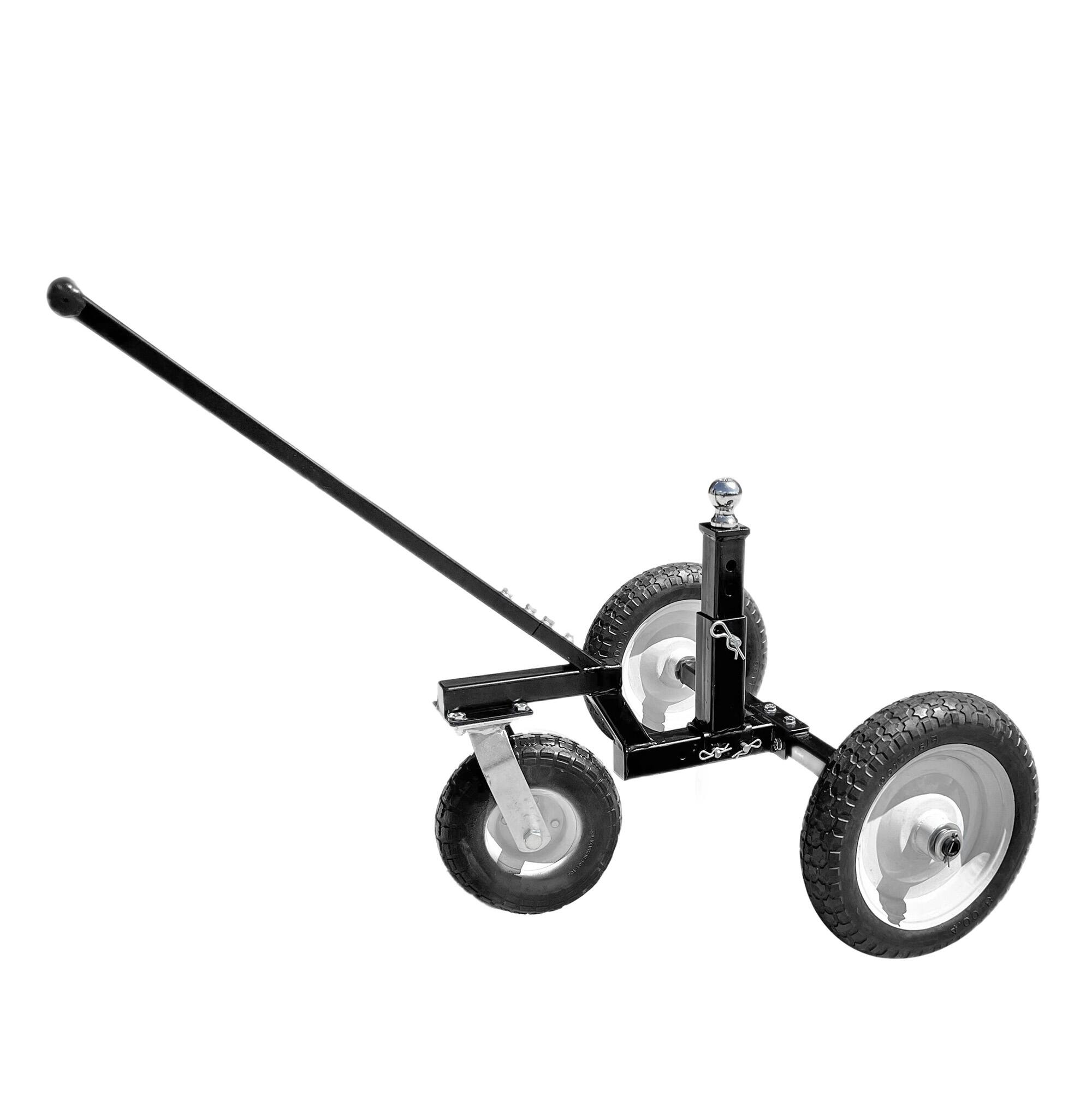 Front. Tow Tuff - Tow Tuff TMD-1000C2 Adjustable Steel 1000 lb Heavy Duty Trailer Dolly w/ Caster - Black.
