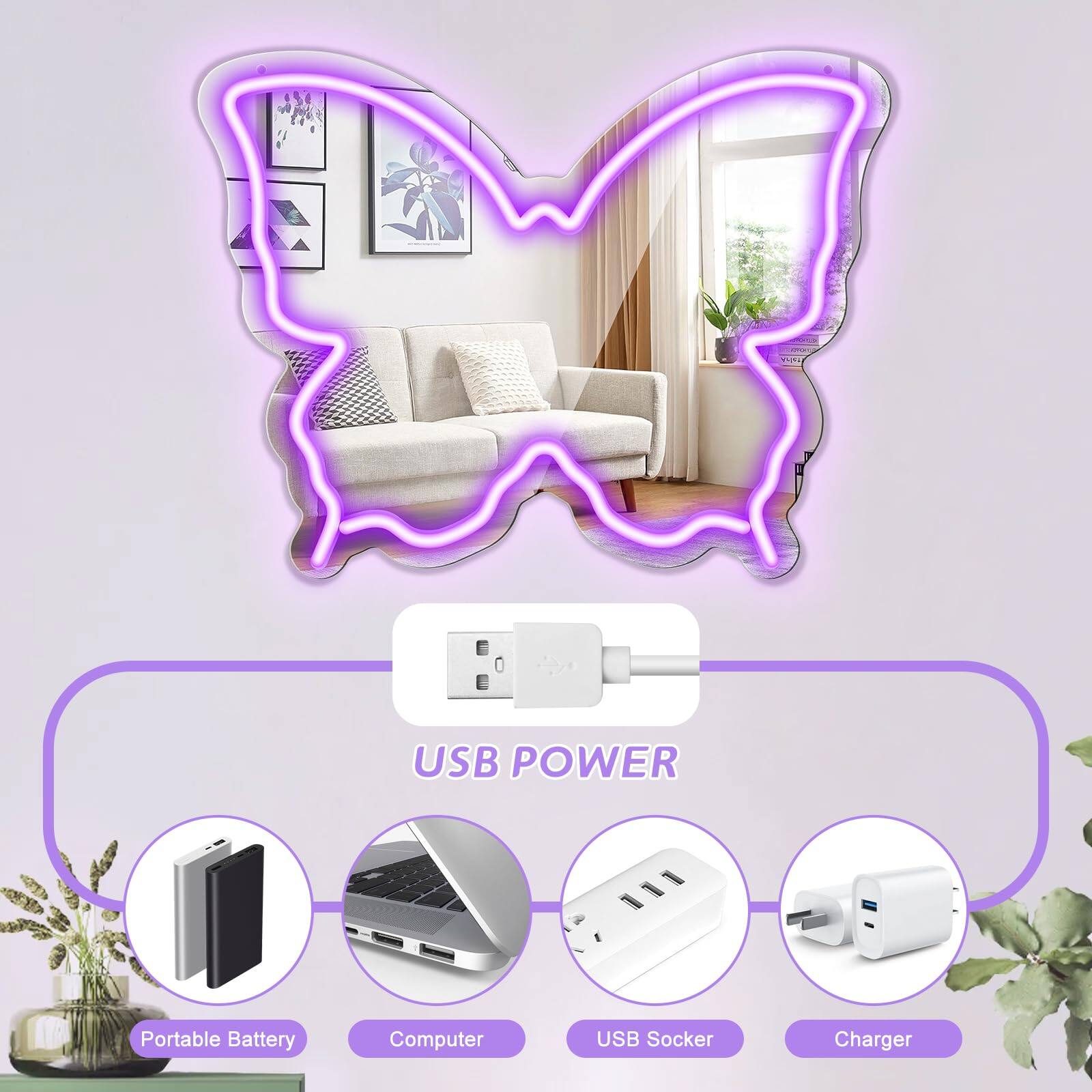 USB POWER Portable Battery Computer USB Socket Charger