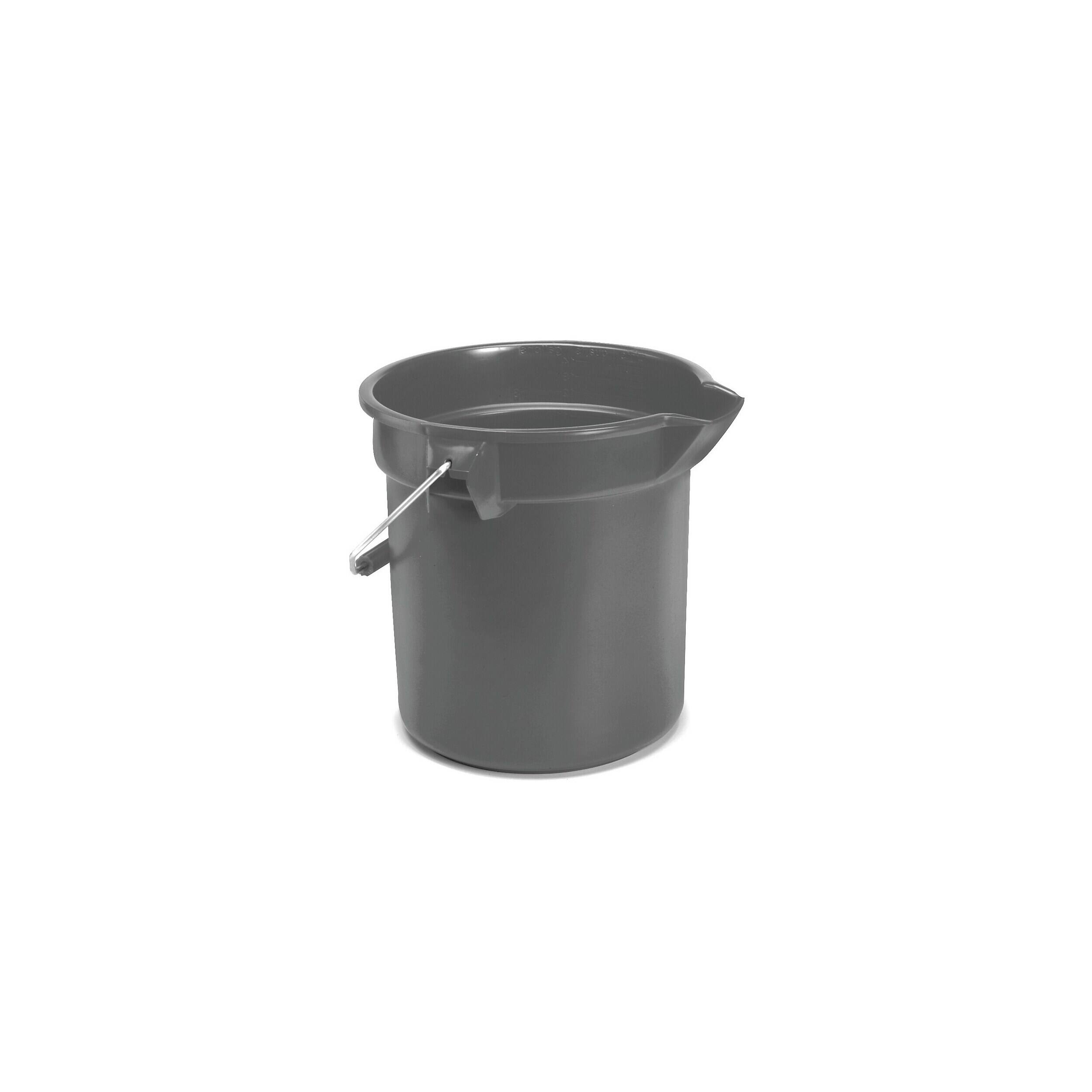 RubberMaid Brute Plastic Bucket, 10 Quart, (FG296300GRAY) - Best Buy
