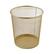 Angle. Martha Stewart - Ryder Premium 4.5 Gallon Mesh Metal Wastebasket - Gold.