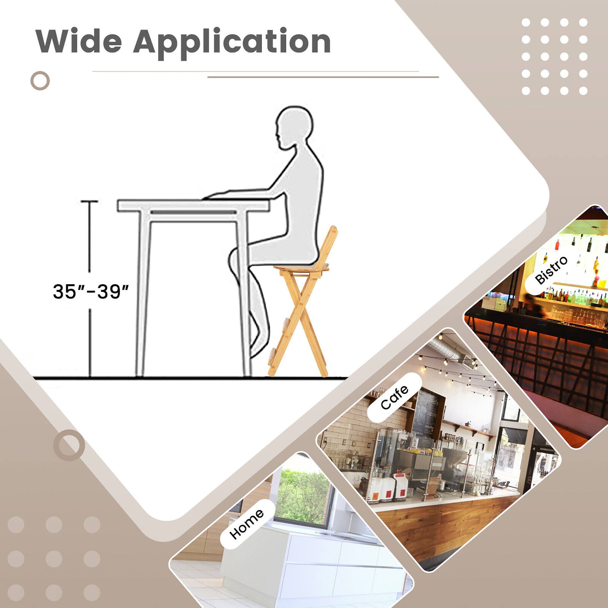 Wide Application 35"-39" Bistro Cafe Home