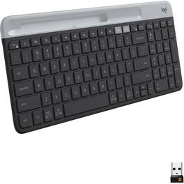 RTMB - Refurbished Excellent - K585 Slim Wireless Keyboard, Multi-Device, Bluetooth/USB, Graphite - Black