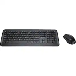 Targus - KM610 Wireless Keyboard and Mouse Combo - Go cordless with a wireless keyboard-mouse combo that connects with - Black