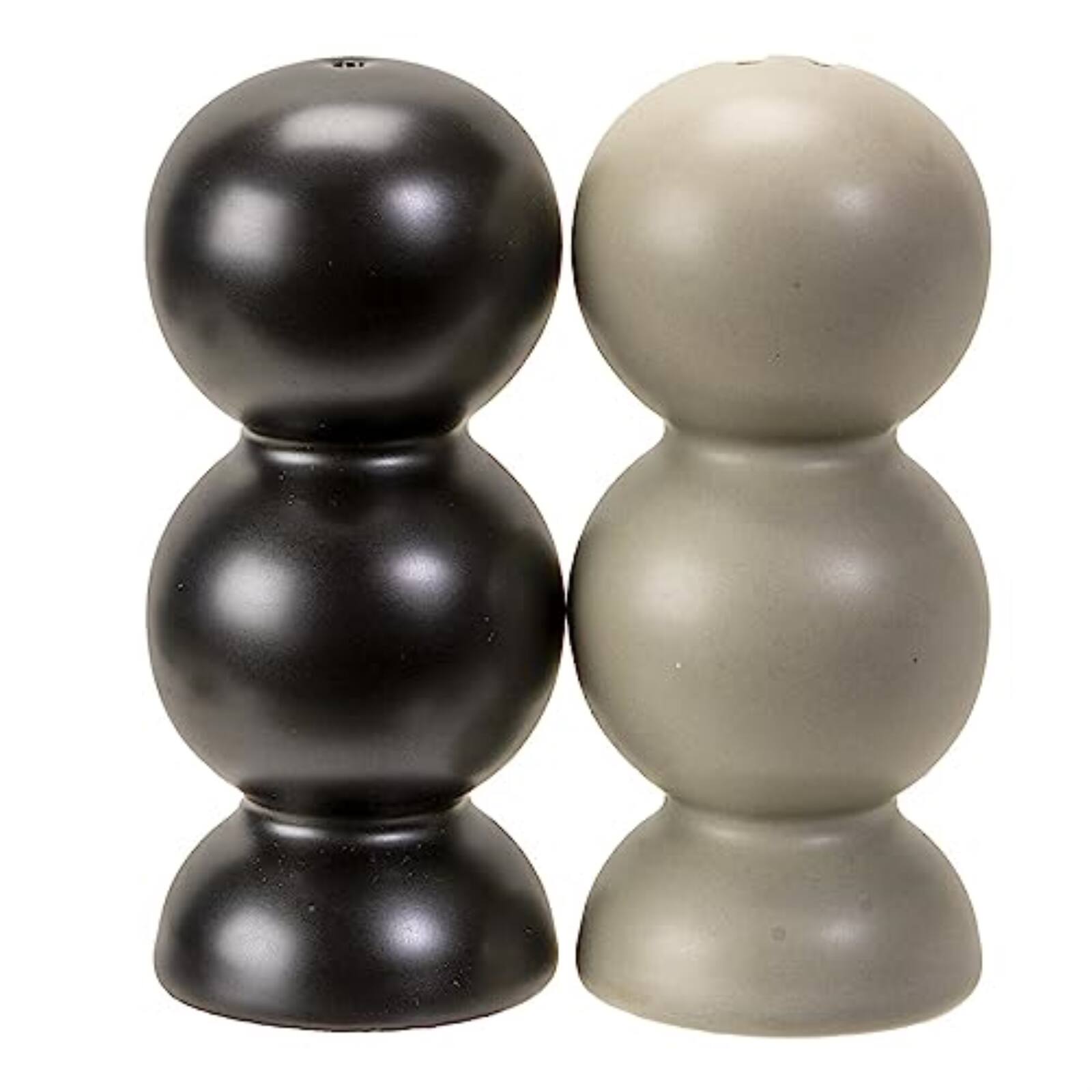 Angle. Pacific Trading - Frank Lloyd Wright Imperial Hotel Oya Stone Ceramic Salt and Pepper Shaker Set - Multicolor.