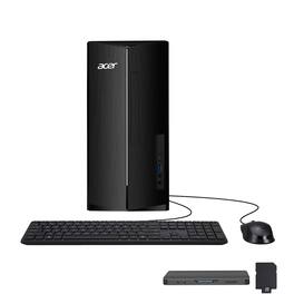 Acer - Aspire Desktop,Intel Core i5-14400,32GB DDR5,1TB SSD+160GB Dock Set,Keyboard & Mouse,Wi-Fi 6E,Win 11 Pro - Black