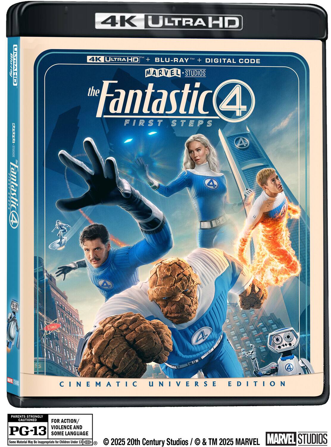 Front. The Fantastic Four: First Steps - 4K Blu-Ray.