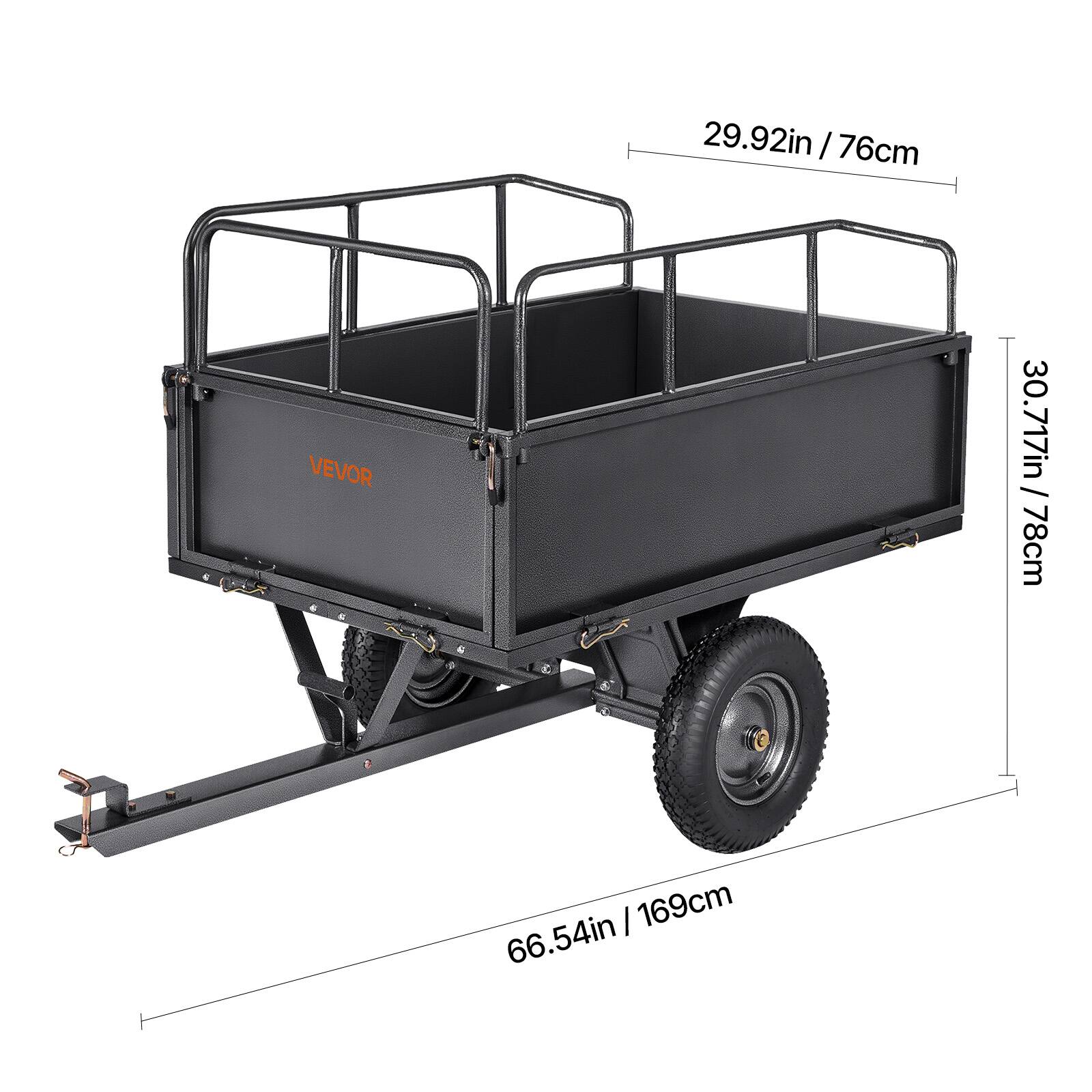 29.92in / 76cm  
30.717in / 78cm  
66.54in / 169cm