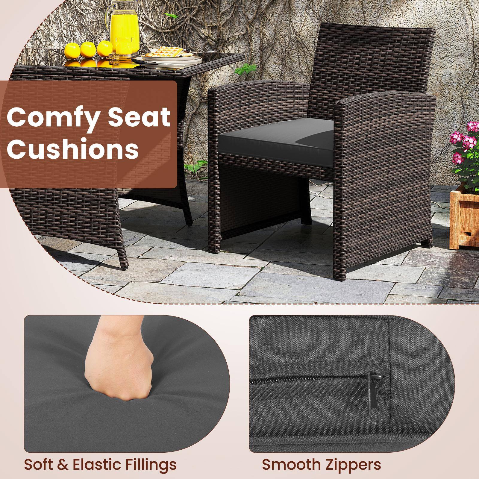 Comfy Seat Cushions

Soft & Elastic Fillings

Smooth Zippers
