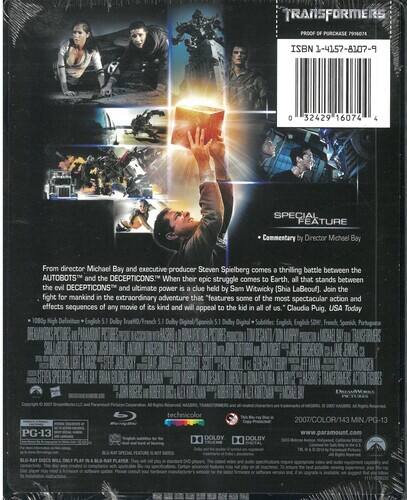 Alt View 1. Transformers (Steelbook)   - BLU-RAY.