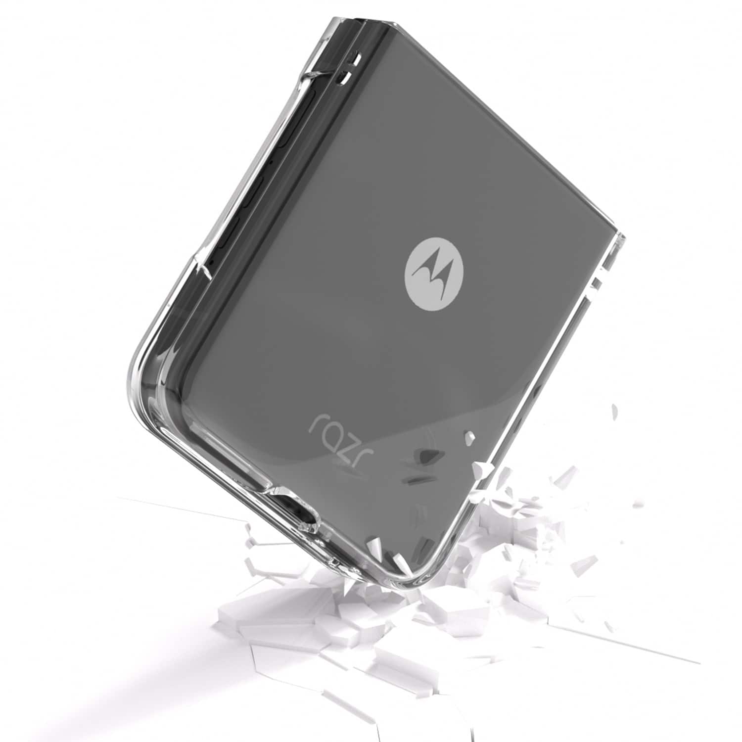 Alt View 17. SaharaCase - Venture Series Hard-Shell Case for Motorola Razr+ (2024) - Clear.