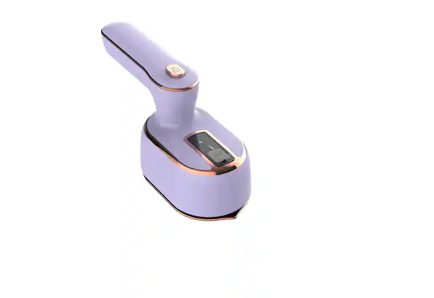 Front. Cluzine - Portable Handheld Garment Steamer, 1000W, 180° Foldable Handle, for Home & Travel - Grey.