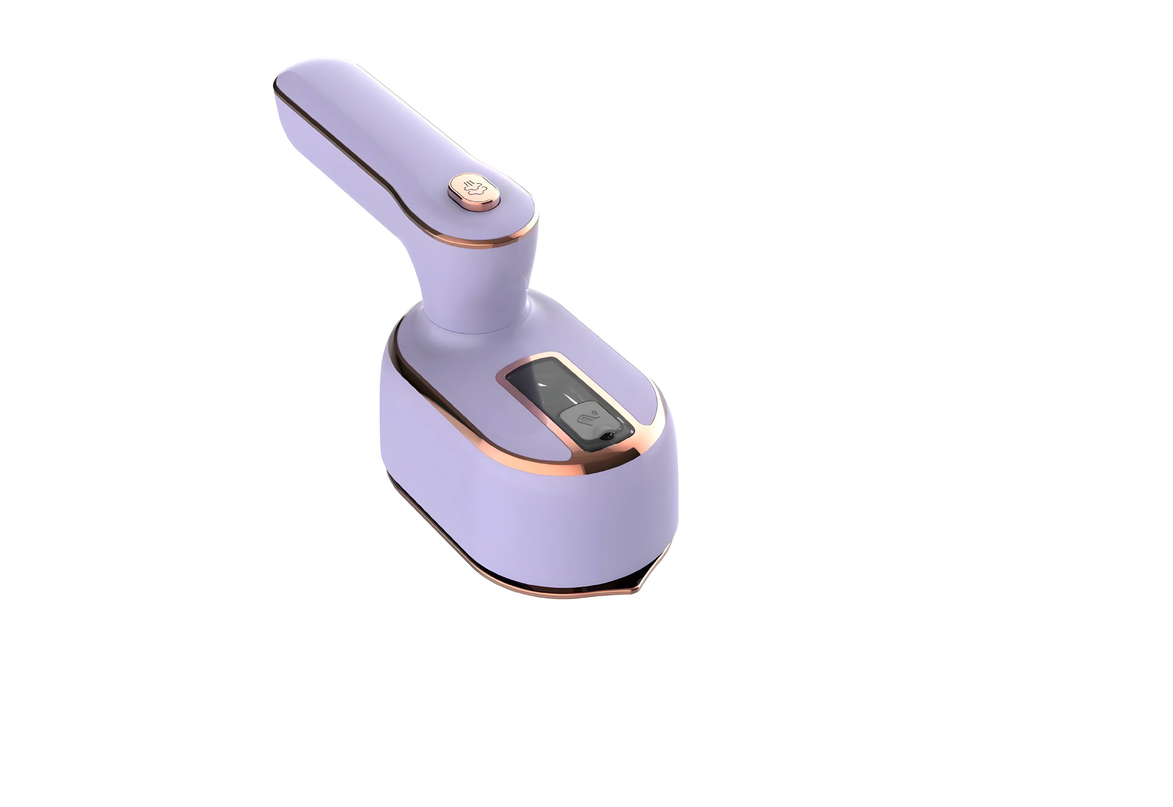 Front. Cluzine - Portable Handheld Garment Steamer, 1000W, 180° Foldable Handle, for Home & Travel - Grey.