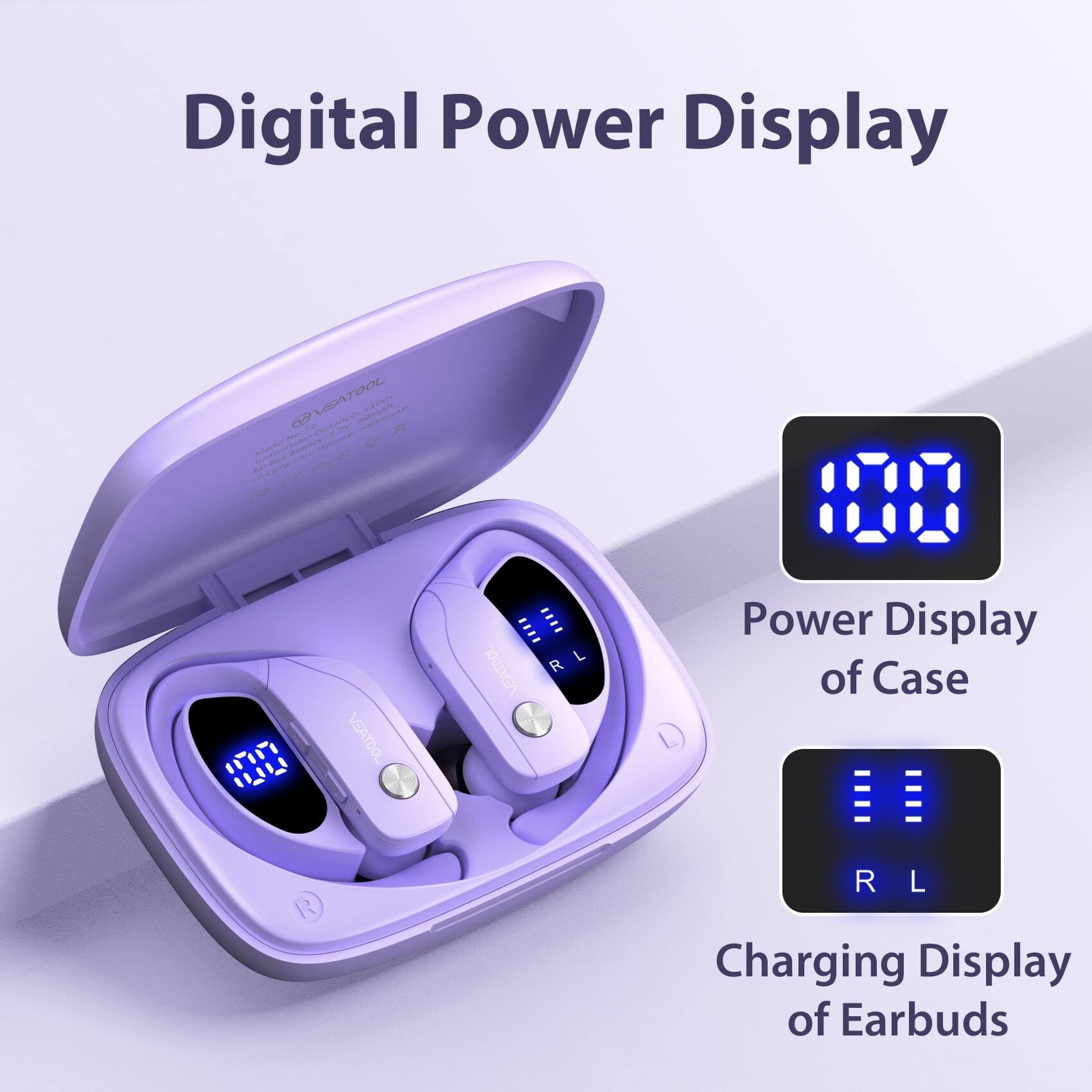 Digital Power Display

Power Display of Case

Charging Display of Earbuds