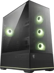 MSI - MAG PANO 110R PZ ATX Mid-Tower PC Case - Black - Front_Zoom