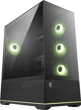 MSI - MAG PANO 110R PZ ATX Mid-Tower PC Case - Black