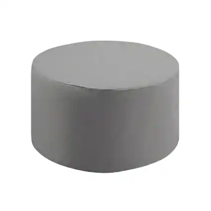 Front. FurniFact - Round outdoor coffee table cover with waterproof fabric for weather protection - Gray.