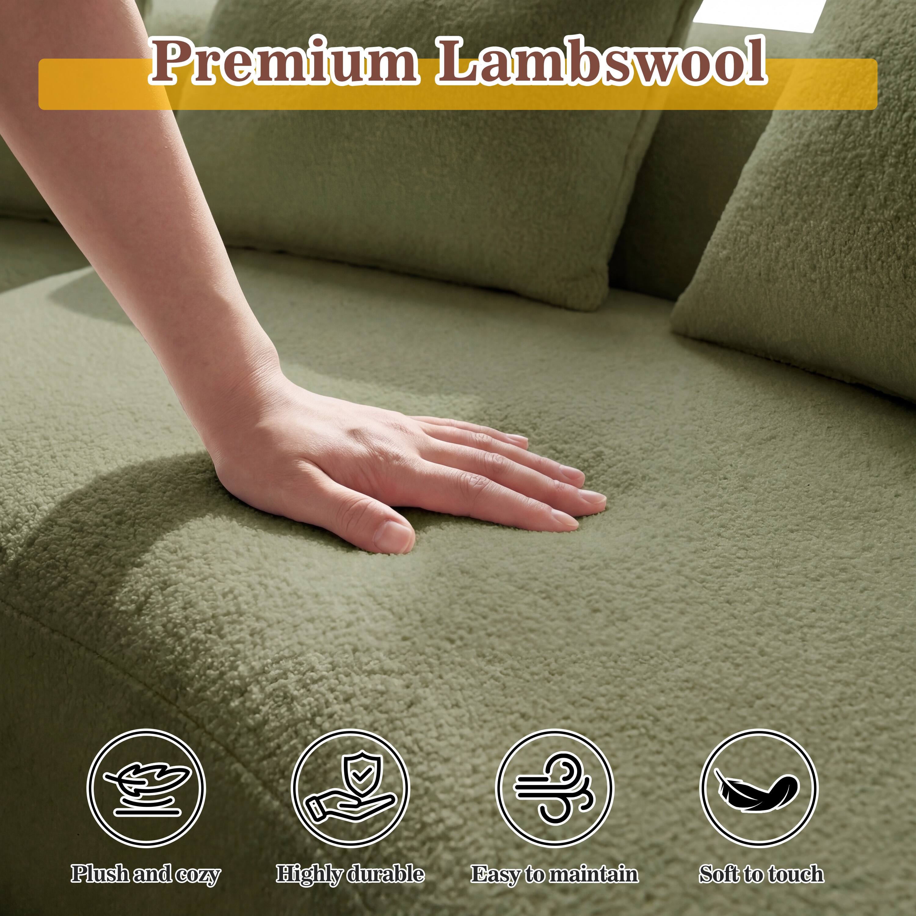 Premium Lambswool

- Plush and cozy
- Highly durable
- Easy to maintain
- Soft to touch