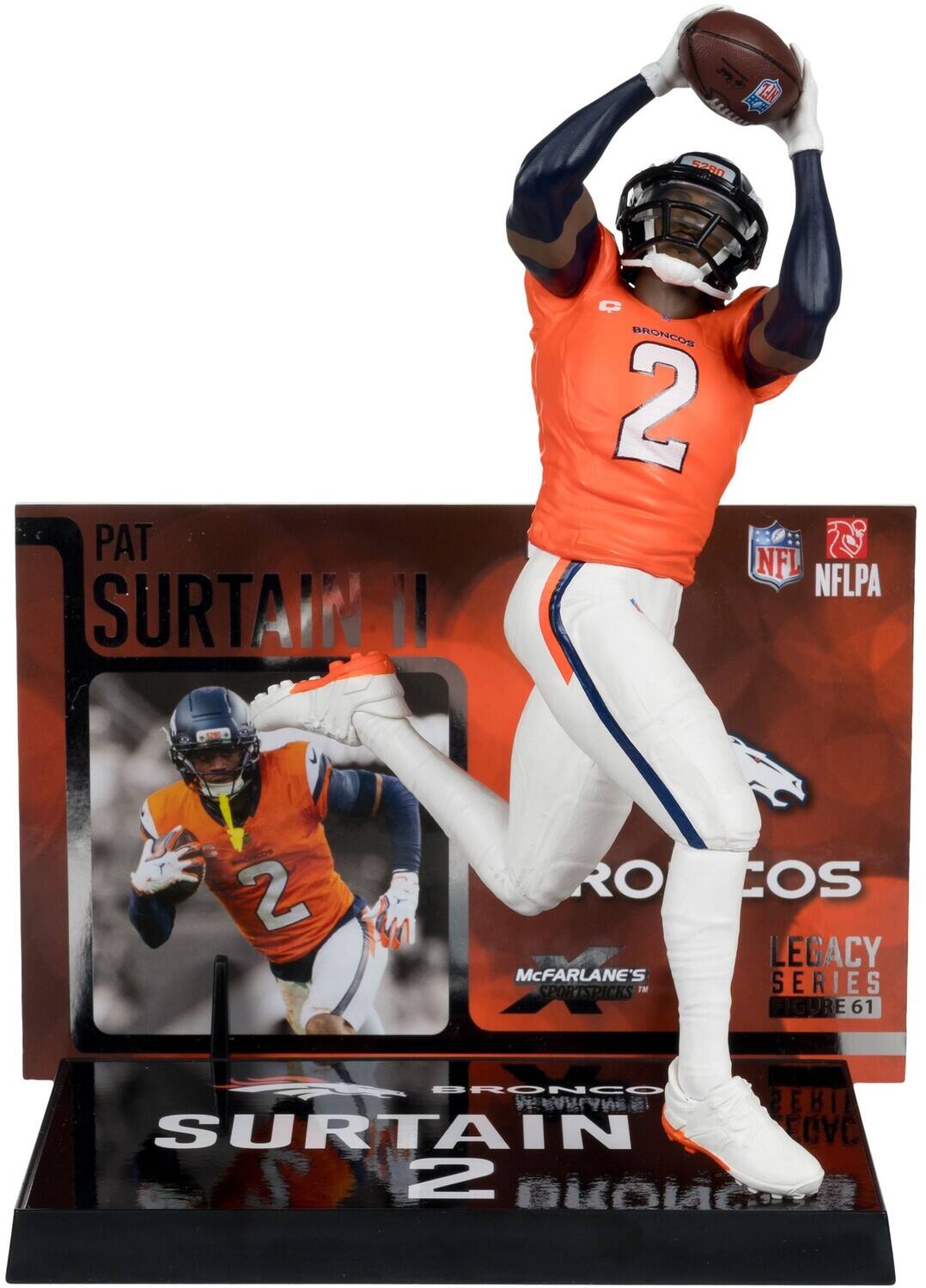 KFL P10 PAT Surtain II BRONCOS 2 NFL NFLPA 2 RO McFarlane's SportsPicks in Co's Legacy Series Figure 61 - BRONCO nothitri SERIF Surtain 1 2