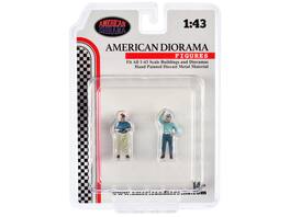"Racing Legends" 50's Set of 2 Diecast Figures for 1/43 Scale Models by American Diorama - Multi