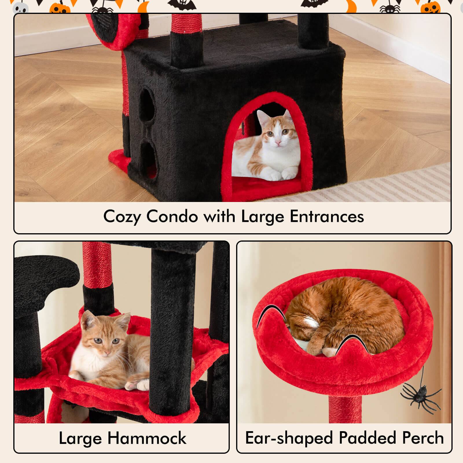 Cozy Condo with Large Entrances

Large Hammock

Ear-shaped Padded Perch
