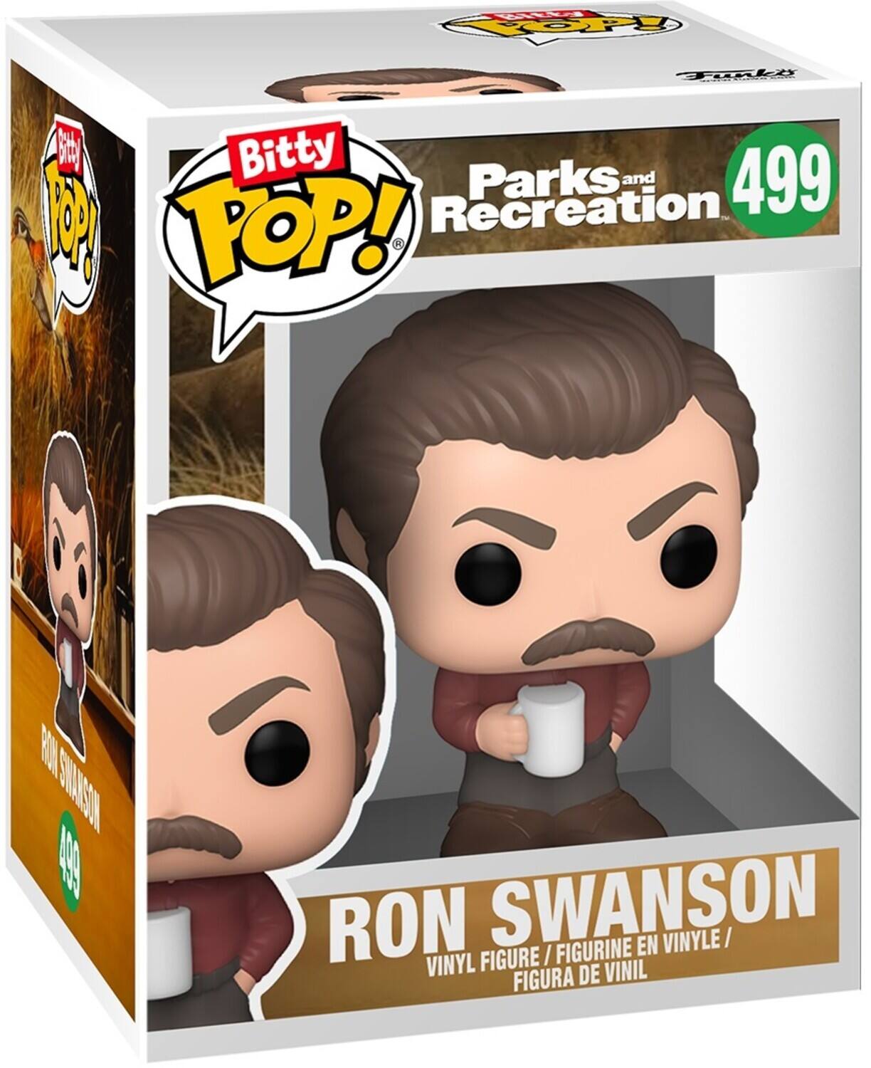 Bitty POP! Parks and Recreation 499 Ron Swanson Vinyl Figure / Figurine En Vinyl / Figura De Vinil