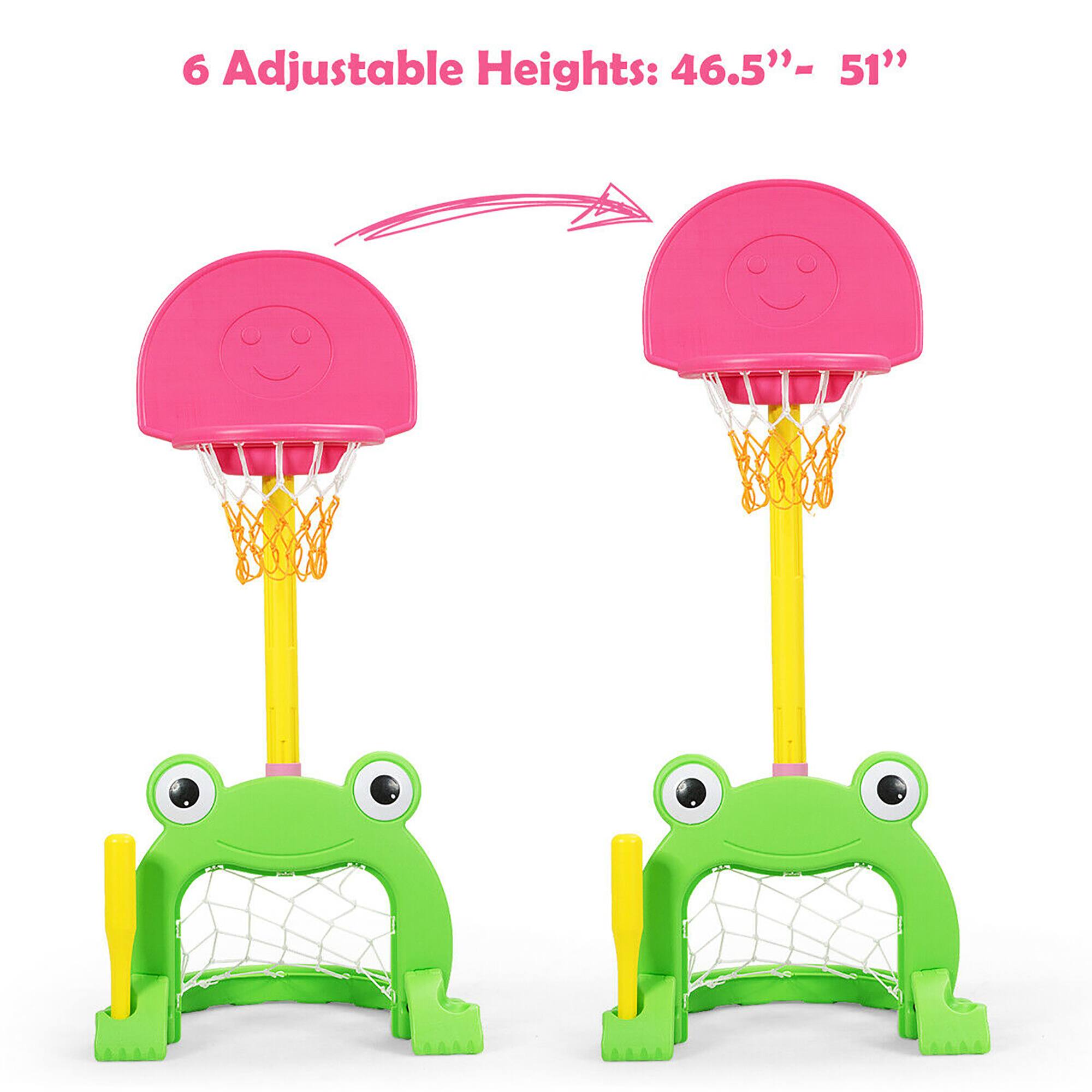 6 Adjustable Heights: 46.5"- 51"
