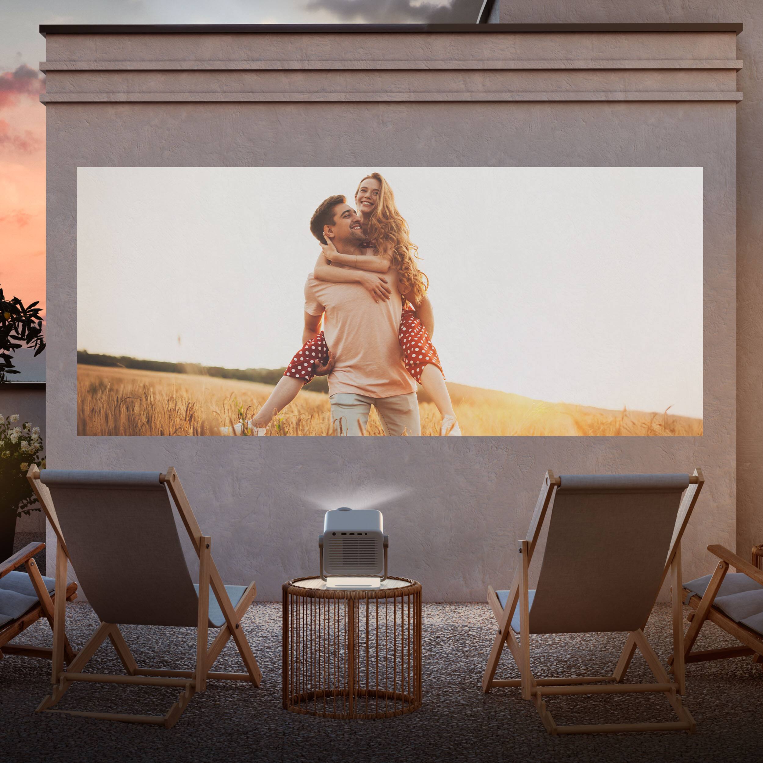 Alt View 13. Hisense - M2 Pro Triple Laser 4K DLP Smart Projector, 65”–200”, 1,300 ANSI Lumens, Dolby Vision, Optical Zoom, Smart Adjustment - Gray.