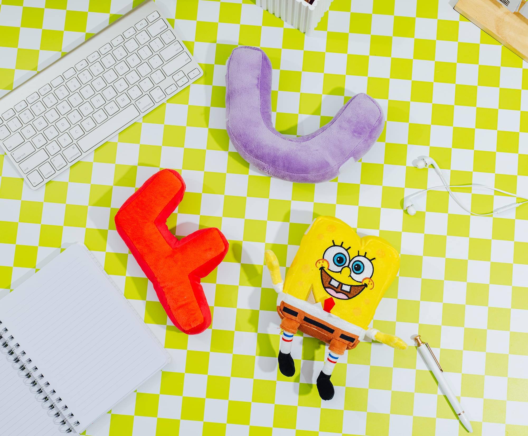 Alt View 5. Nickelodeon - Nickelodeon SpongeBob SquarePants "FUN" 10-Inch Plush - Yellow.