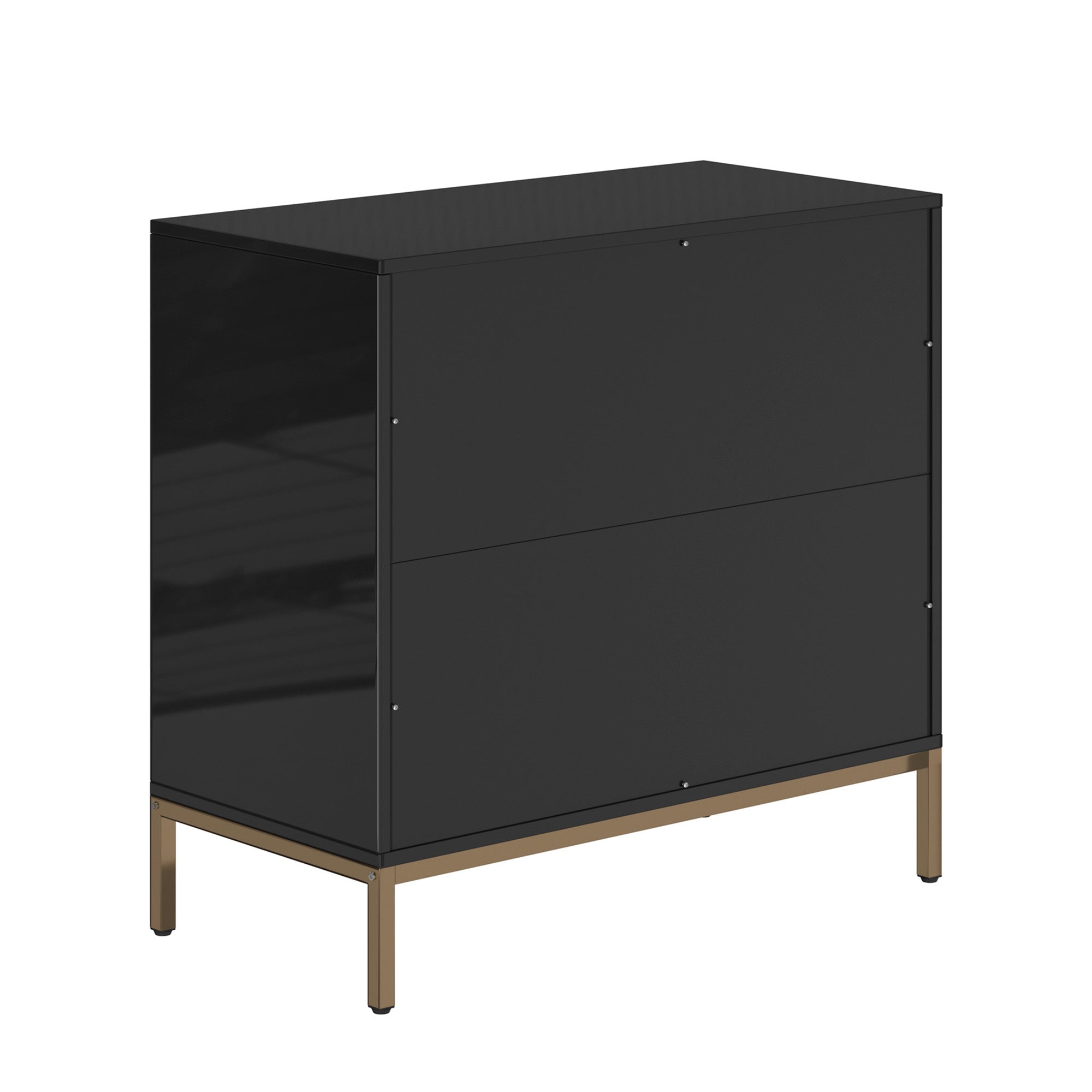 Alt View 9. Boyel Living - 32.28 in. H Freestanding Storage Cabinet Black 3 Drawer Accent Cabinet - Black.