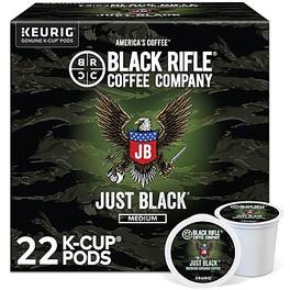 Black Rifle Coffee - Company Just Black Coffee Keurig® K-Cup® Pods, Medium Roast, 22/Box (5000384042)