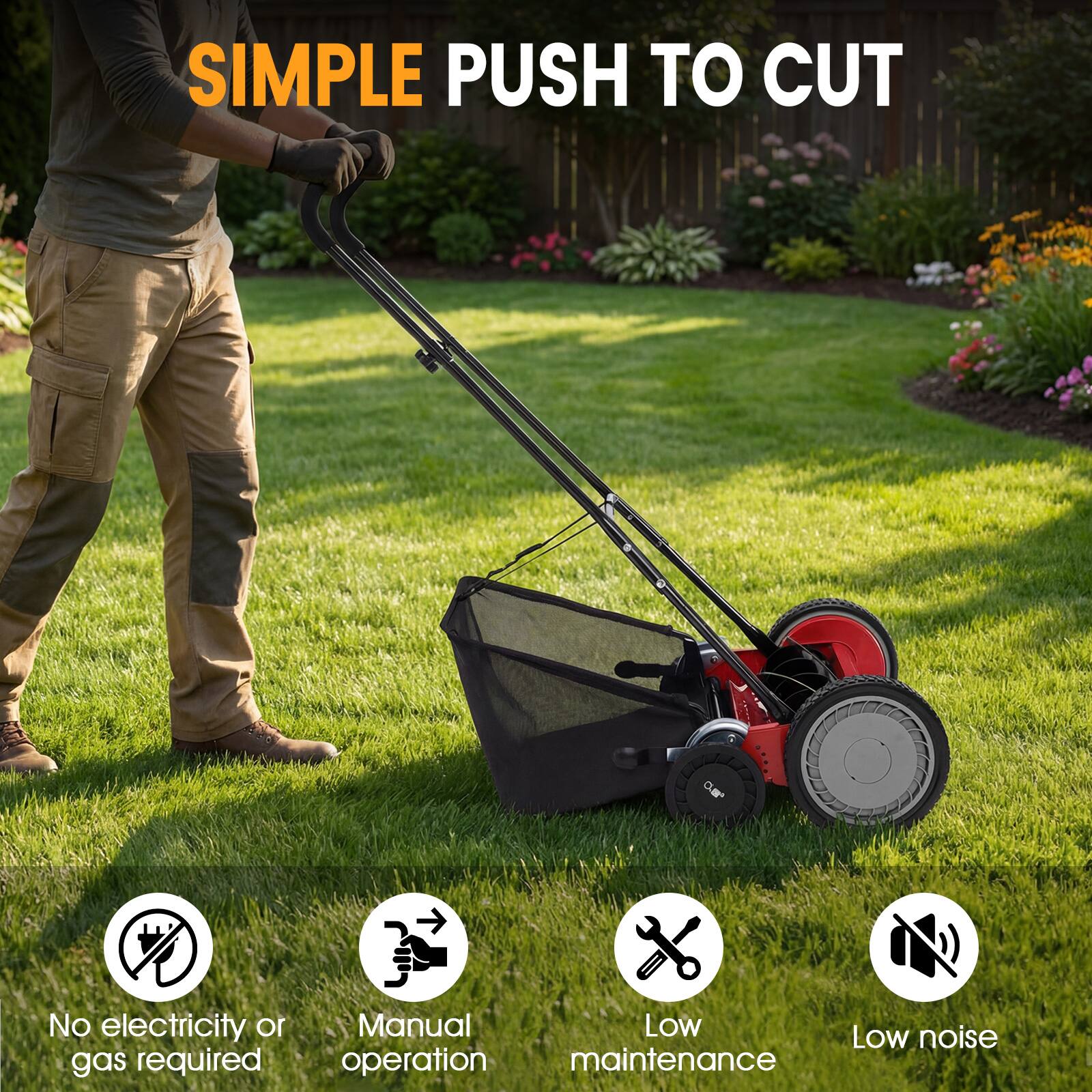 SIMPLE PUSH TO CUT

- No electricity or gas required
- Manual operation
- Low maintenance
- Low noise