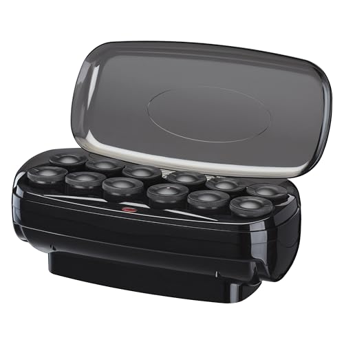 Front. DORLUKFU - Conair Hot Rollers for Long, Medium & Short Hair, 12 Jumbo 1 ½" Heated Hair Rollers with Clips, Hot Curlers for Women,.