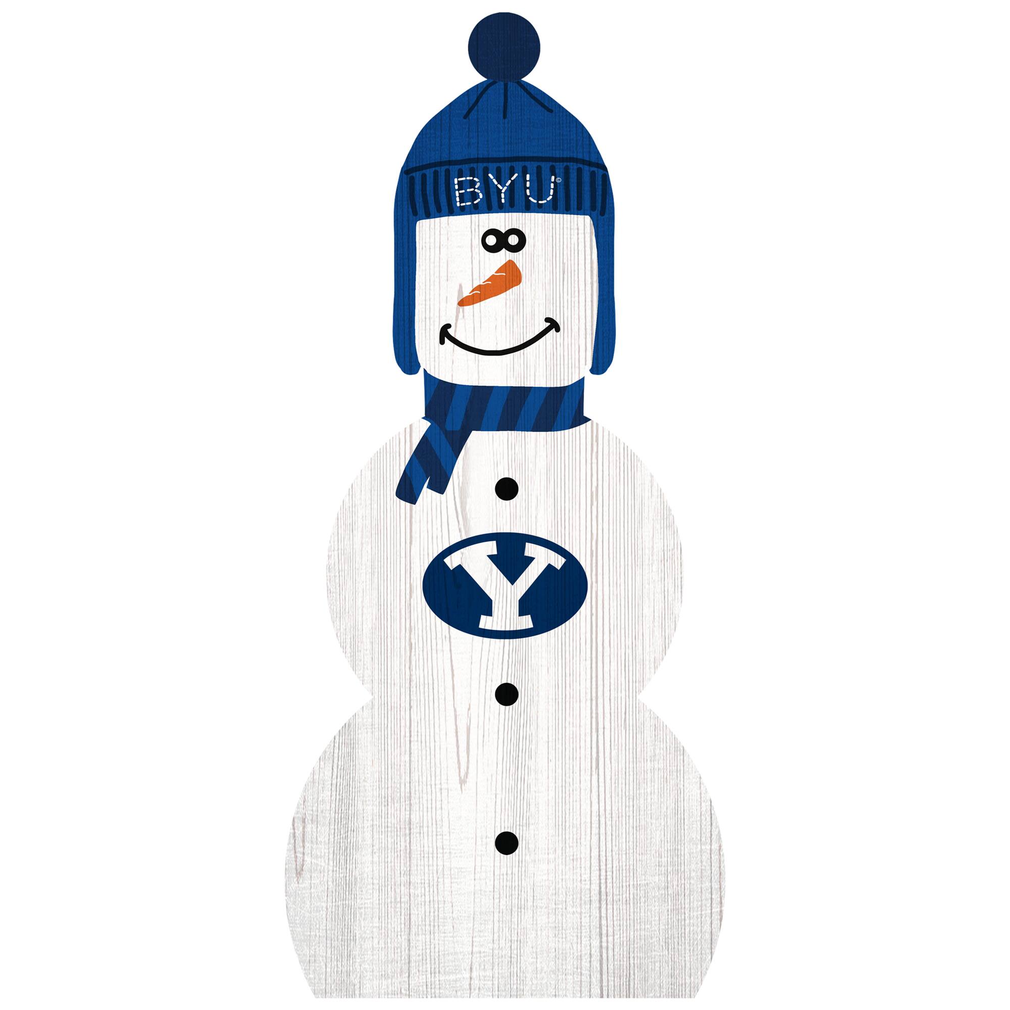 Fan Creations - BYU Cougars 31'' Snowman Leaner - White