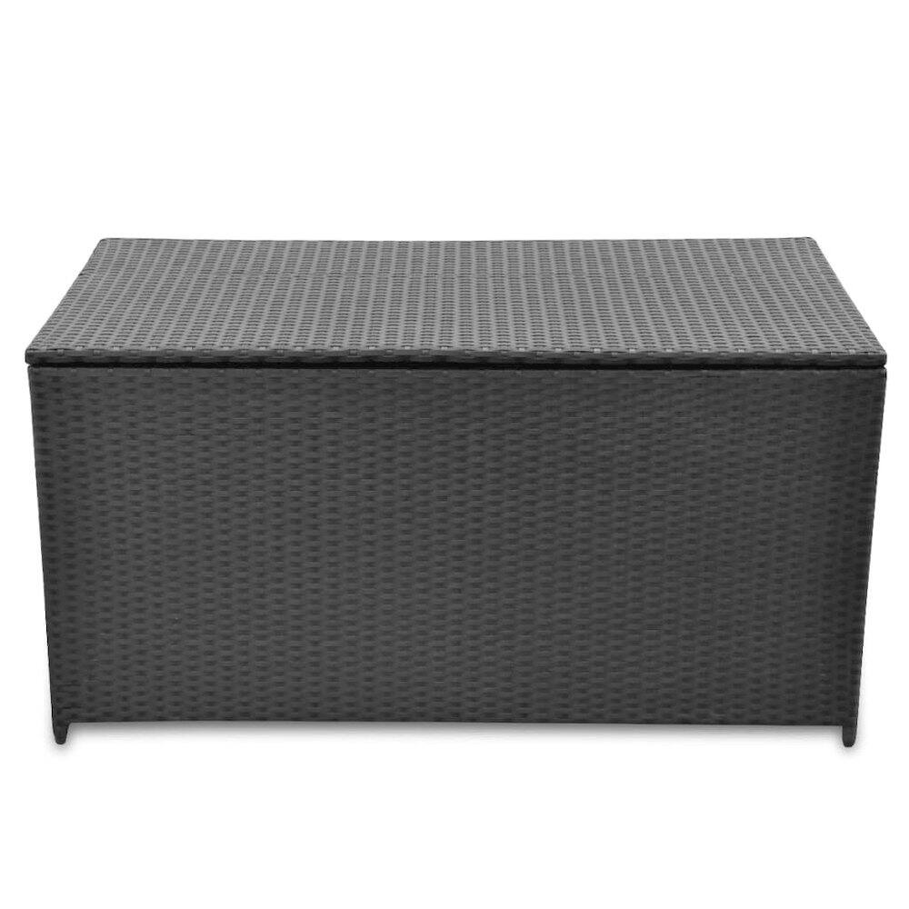 Left. vidaXL - vidaXL Storage Chest Black - Black.