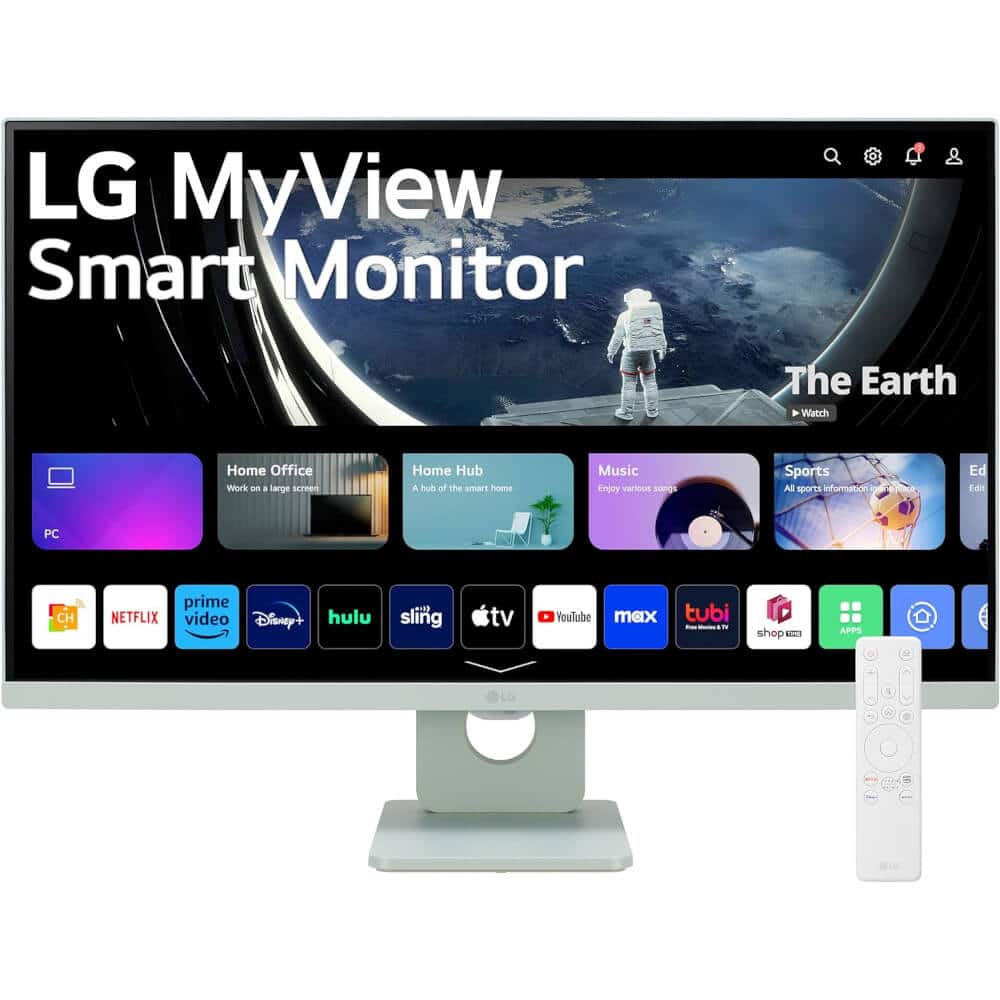 LG - 27SR50FG 27 inch MyView FHD Smart Monitor with Streaming TV - Green