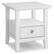 Front. Simpli Home - Amherst End Table - White.