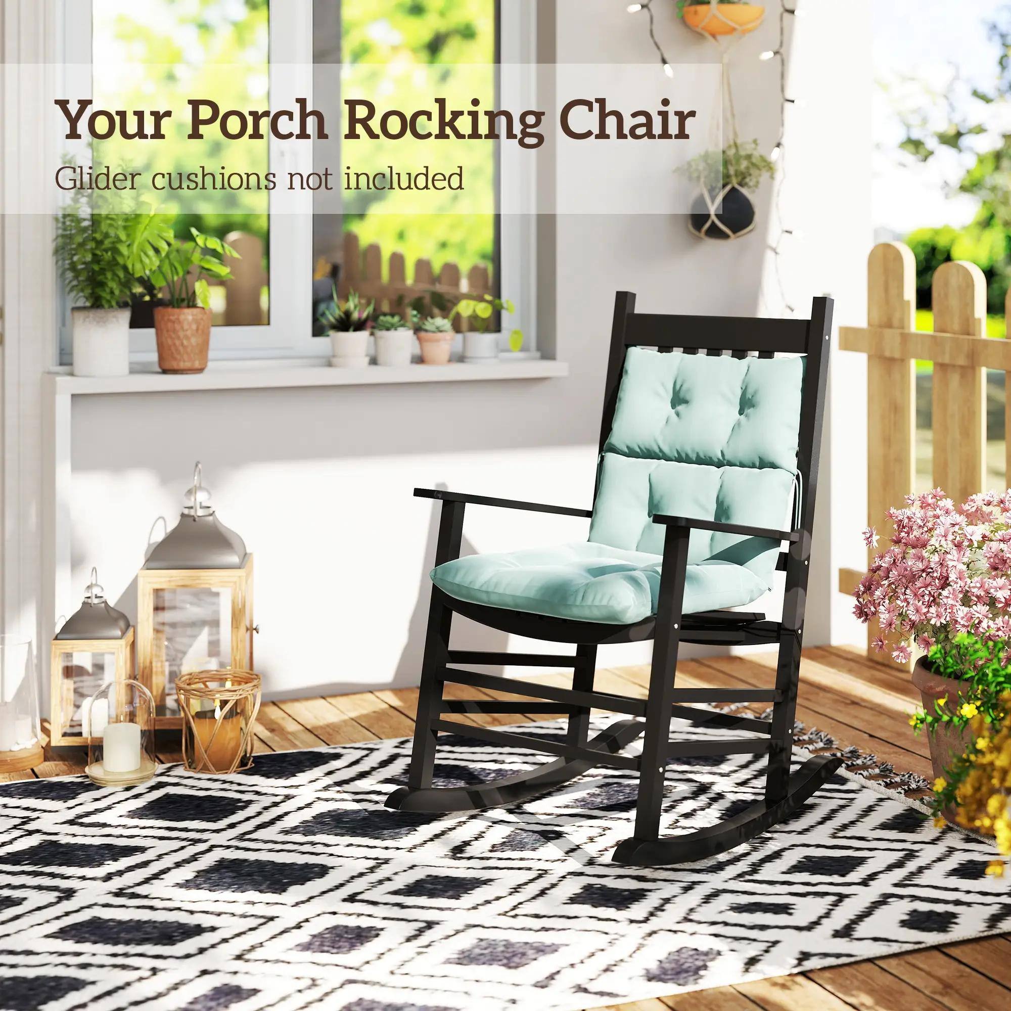 Your Porch Rocking Chair  
Glider cushions not included