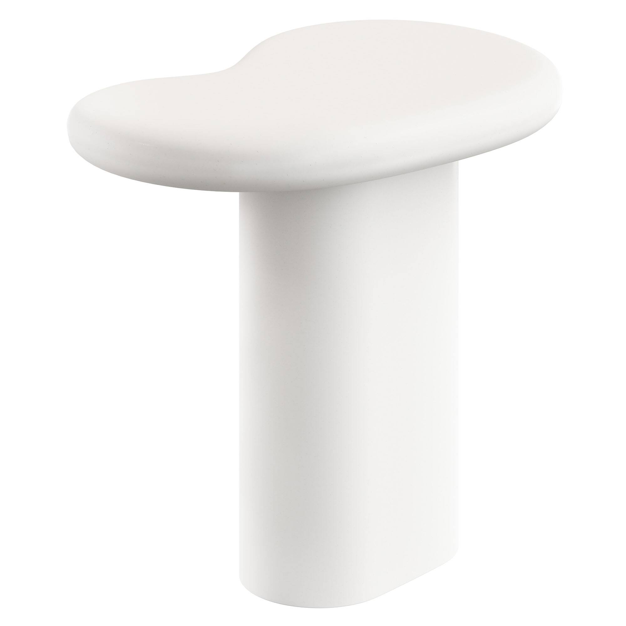 Alt View 5. Modway - Elowen Outdoor Patio Side Table by Modway - White.