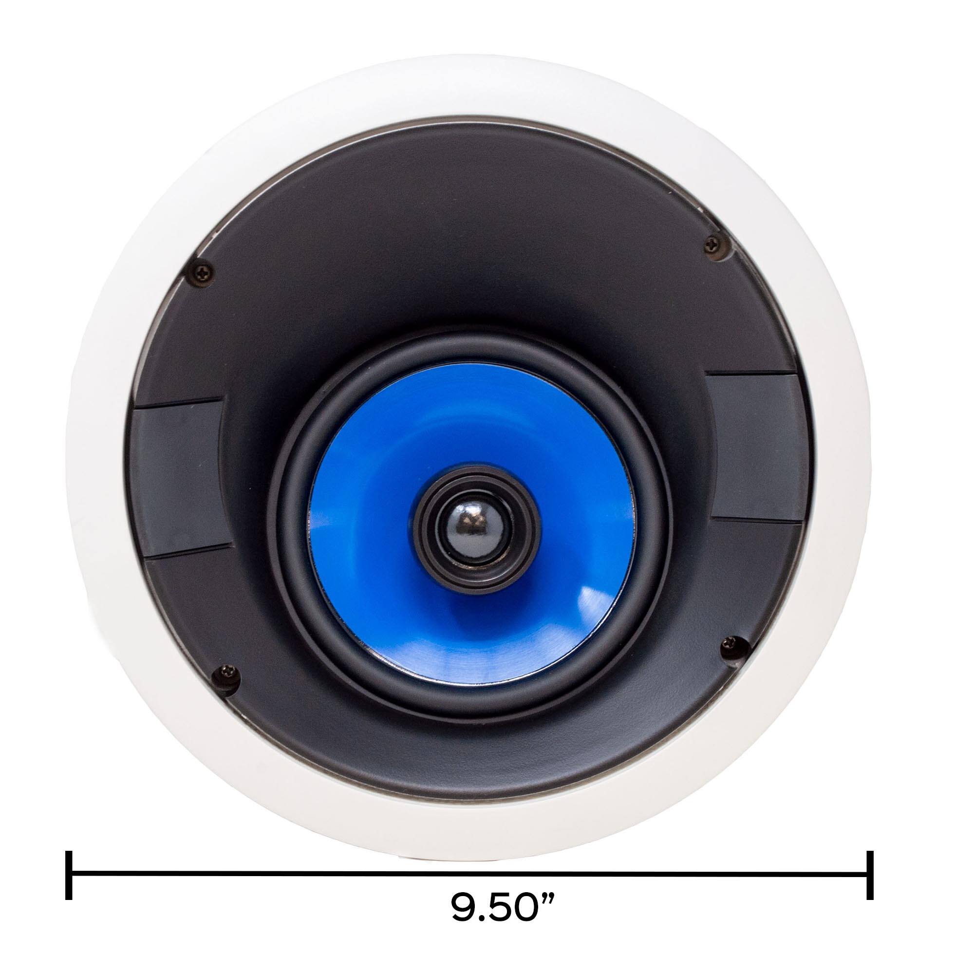 Alt View 4. Legrand - Legrand HT5655 5000 Series 6.5" Angled In-Ceiling Speaker (Each) - Black/Gray.