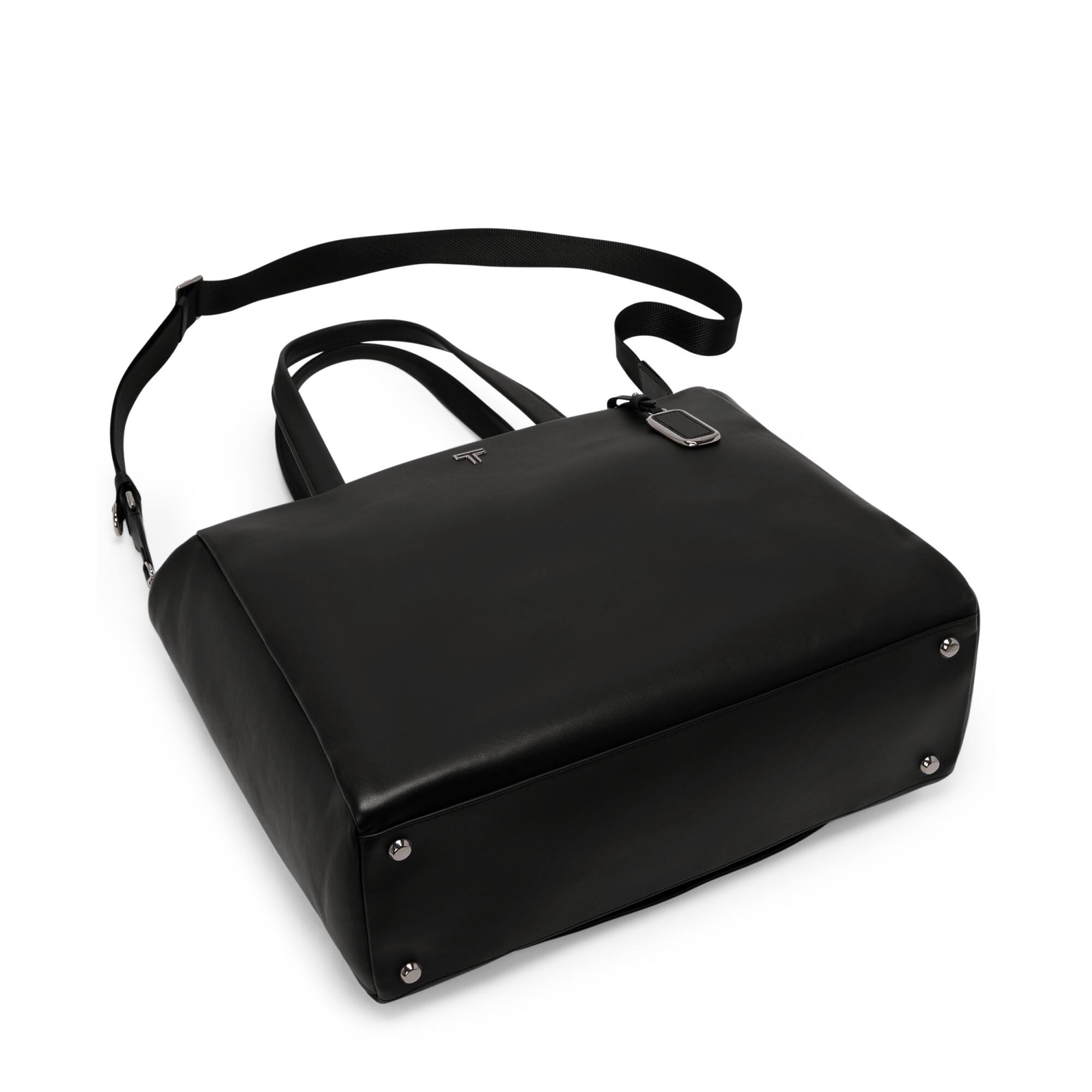 Left. TUMI - Voyageur Vail Large Tote - Black /GunMetal.