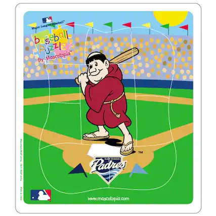 Baseball Puzzle by Mascotopia
Major League Baseball
Padres
www.mascotopia.com