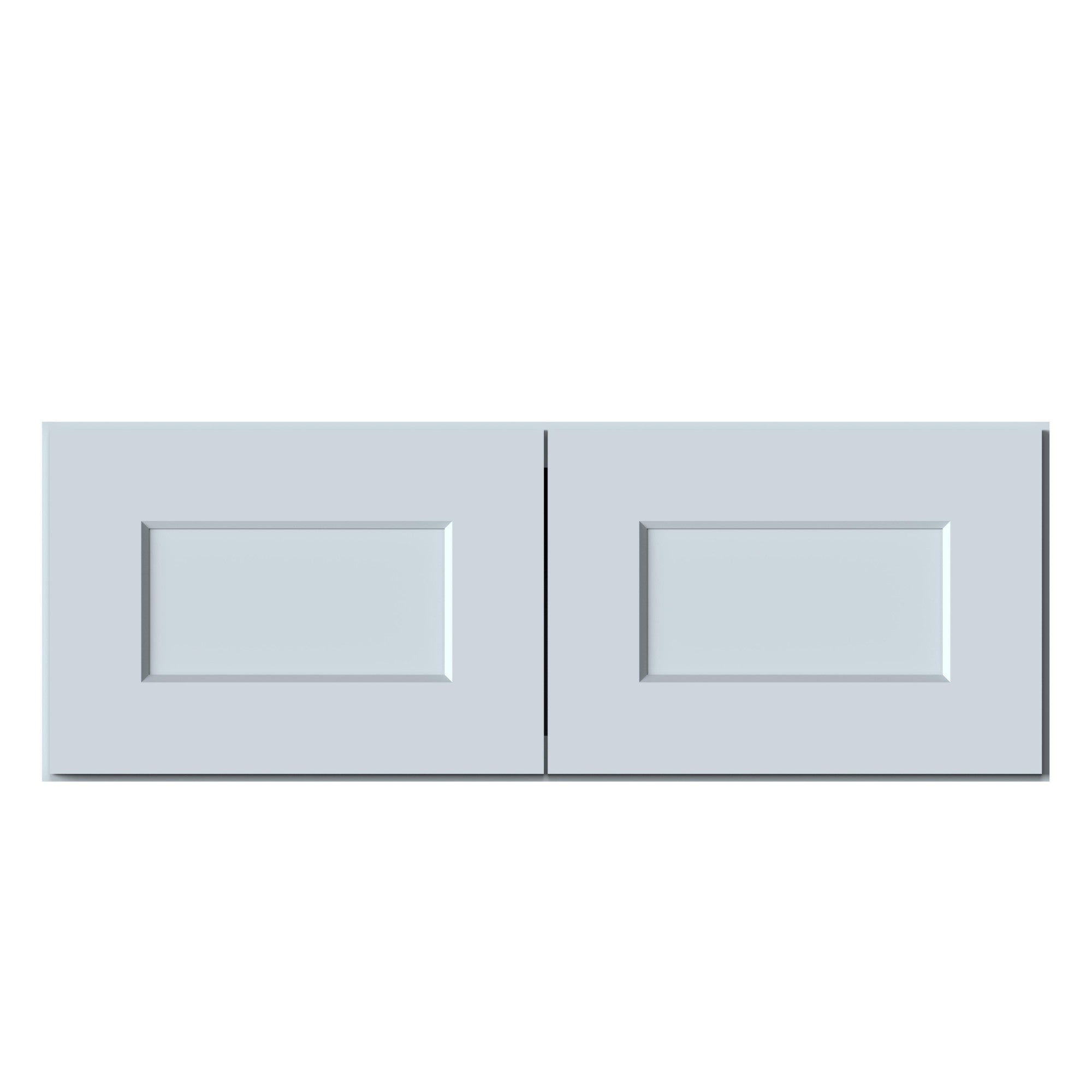 Front. Boyel Living - 33in.W x12in.D x12in.H WALL CABINET Fully assembled Cabinet With Two HDF Doors - Gray.
