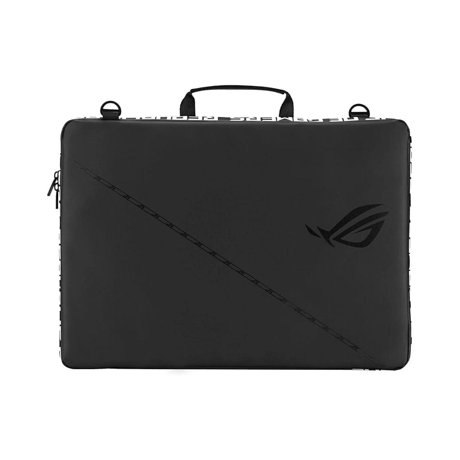 Front. ASUS - ROG Ranger Laptop Carry Sleeve 16 - Up to 16" Laptop with Water Repellent Exterior & Adjustable ROG Strap - Black.
