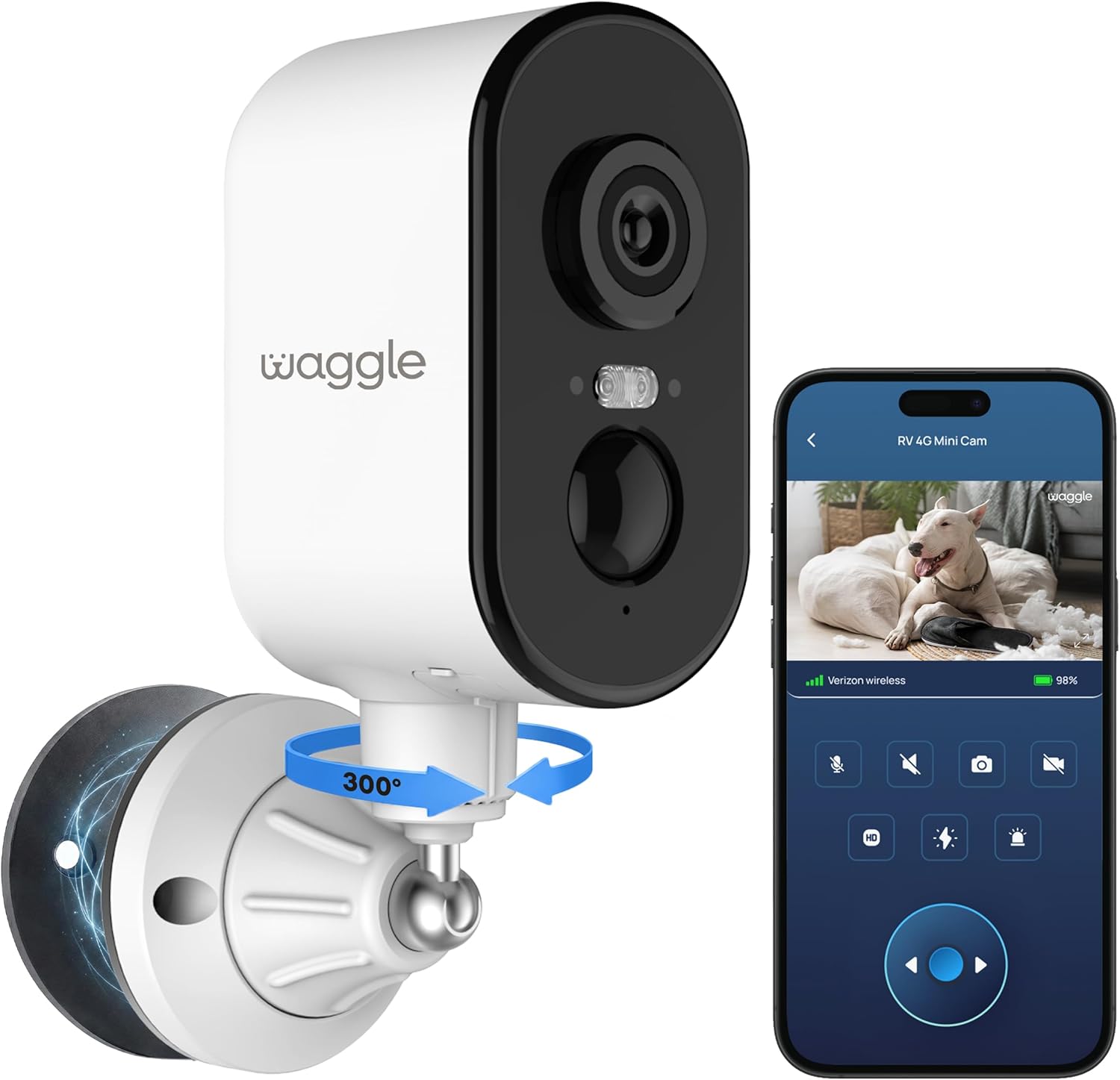 waggle RV 4G Mini Cam  
aaggie  
Verizon Wireless  
99%  
300°  
NC