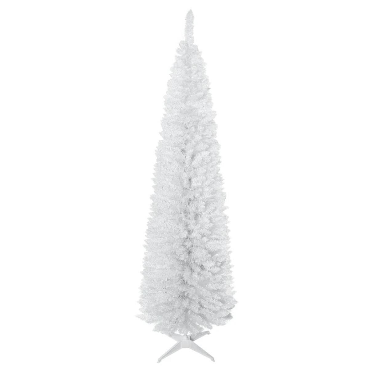 Alt View 6. Resenkos - Resenkos 7 foot white Christmas tree with bracket - White.