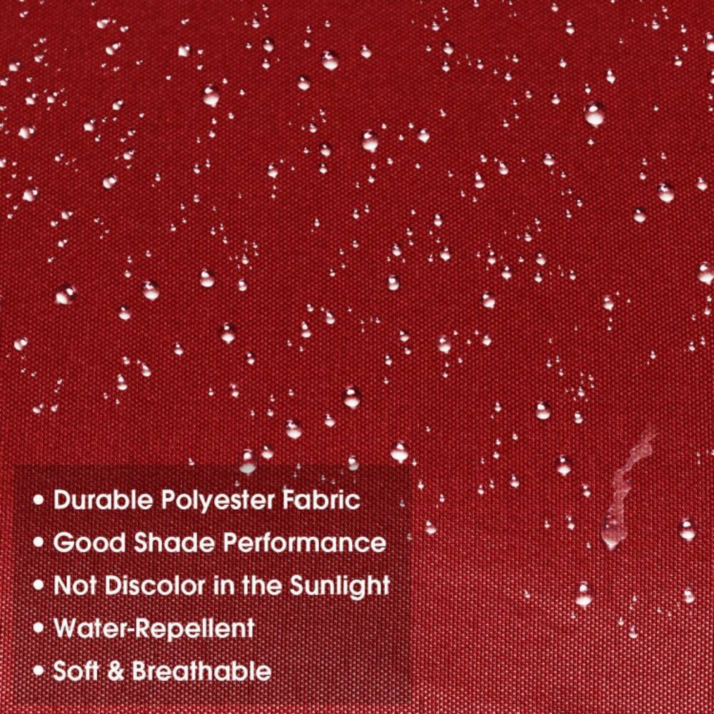 - Durable Polyester Fabric
- Good Shade Performance
- Not Discolor in the Sunlight
- Water-Repellent
- Soft & Breathable