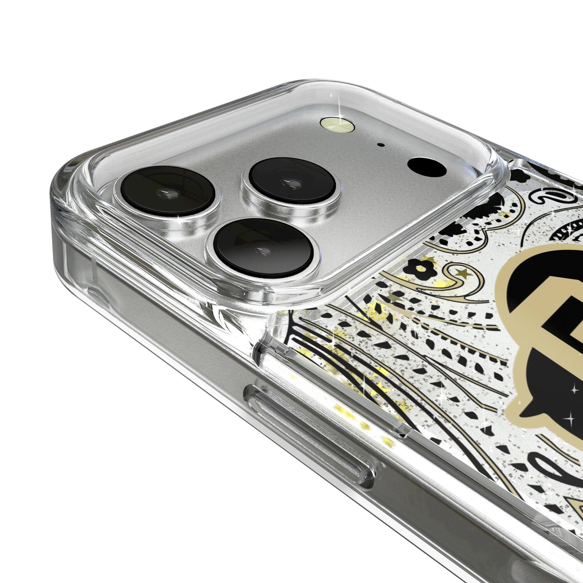 Alt View 2. Keyscaper - Colorado Buffaloes iPhone Glitter Paisley Design Case - 14 - Multicolor.